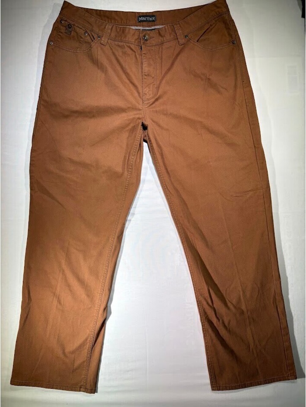Marmot Men's Climbing Hiking Pants Brown Canvas Utility Outdoor Chinos 40x31
